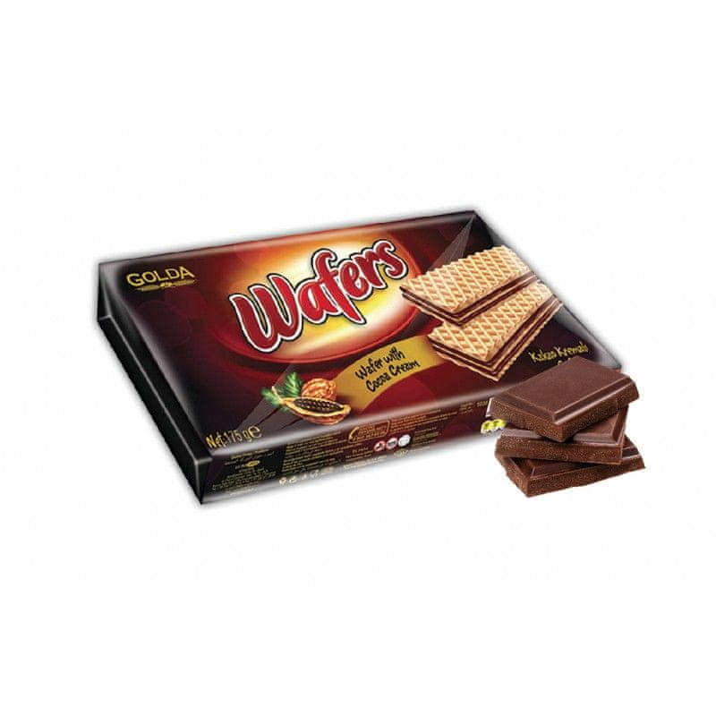Golda Wafers cocoa – oblátky s kakaovým krémom 175g